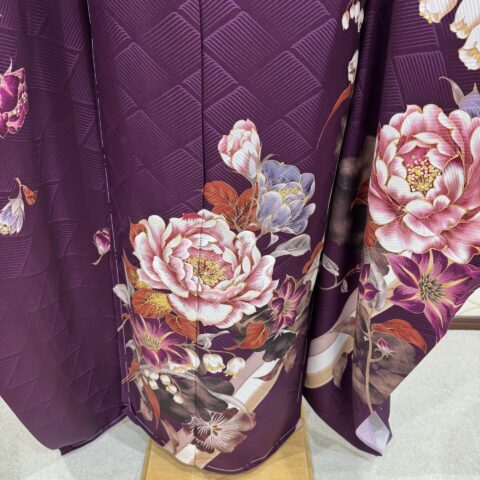 紫振袖柄