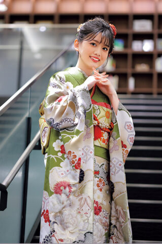緑振袖