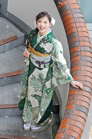 緑振袖